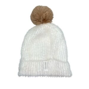 Calvin Klein Winter Stocking Hat Women's White Kit Classic Winter Beanie